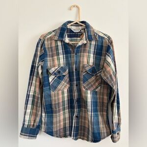 Brother Blue Plaid Flannel Shirt